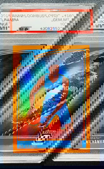 2018 Donruss Optic Mo Bamba Orange RC /199 PSA 10 POP 3