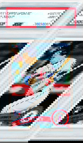 2011 Topps Update #US175 Mike Trout PSA 9