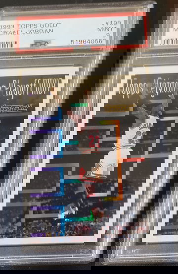 1993-94 Topps Gold Playoff MVP #199 Michael Jordan  PSA 9 MINT