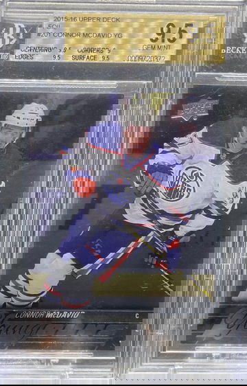 2015 Upper Deck Foil Connor McDavid Young Guns 