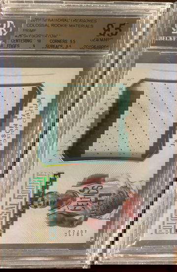 Jayson Tatum 2017 National Treasures Colossal Rookie Materials