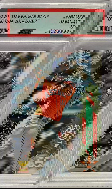 2020 Topps Holiday Yordan Alvarez PSA 10