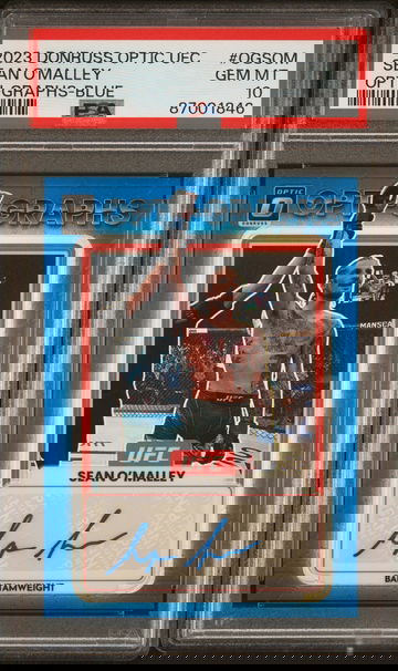 2023 Panini Donruss Optic UFC Opti-Graphs Blue Sean O'Malley #OGSOM /99 PSA 10