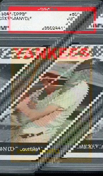 1964 Topps Mickey Mantle #50 PSA 3