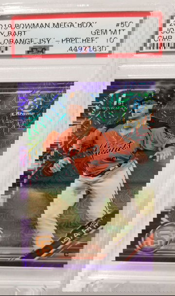 2019 Bowman Mega Joey Bart Purple #152/250 PSA 10 