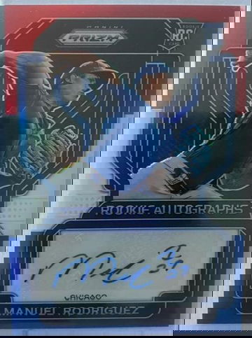 Manuel Rodriguez 2022 Prizm RED WHITE&BLUE AUTO RC #7/50