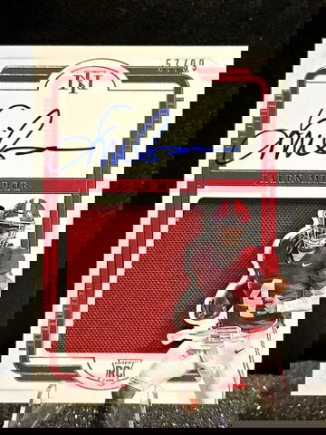 Jalen Milroe  2025 National Treasures  RPA Rookie Patch AUTO  /99  Alabama Seahawks