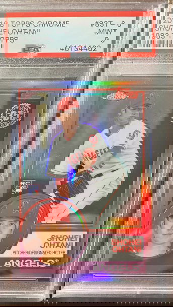 2018 Topps Chrome Shohei Ohtani 1983 Topps Refractor PSA 9