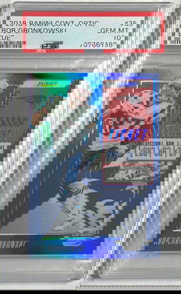 2018 Rob Gronkowski Optic Blue /99 PSA 10