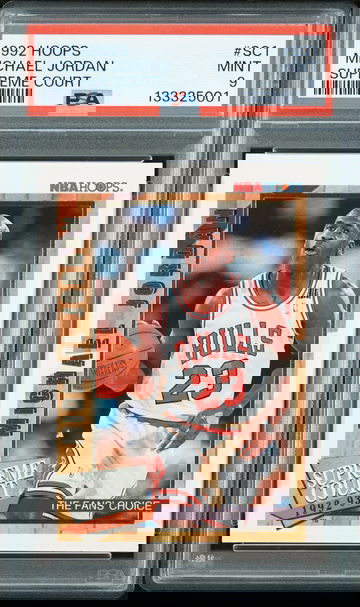 1992 Michael Jordan Hoops Supreme Court Mint PSA 9! Bulls GOAT