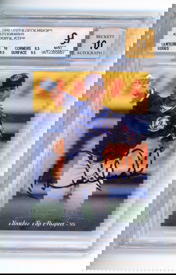 1995 Upper Deck Minors Derek Jeter Autograph BGS 9|10