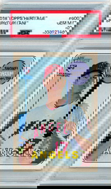 2018 Topps Heritage #600 Shohei Ohtani PSA 10 GEM MINT!