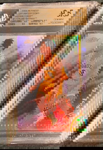 1998 Topps Finest Kobe Bryant Refractor BGS 9.5 TG