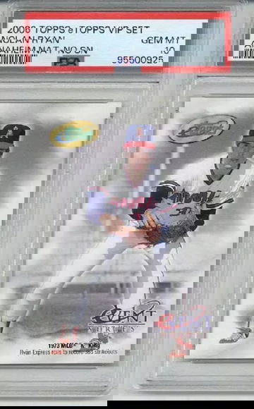 2006 TOPPS eTOPPS VIP SET ANAHEIM NATIONAL NO SN NOLAN RYAN PSA 10