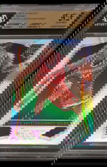 2013 Select Silver Prizm Giannis Antetokounmpo ROOKIE RC #178 BGS 9.5 GEM MINT (POP 161)