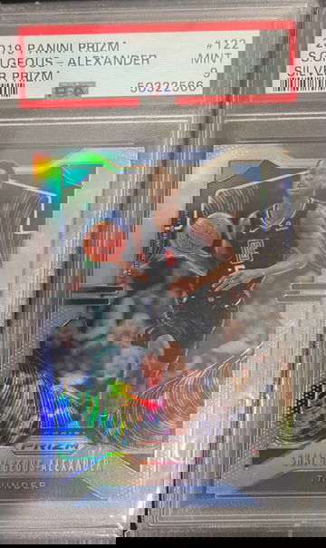 2019 Panini Prizm Shai Gilgeous Alexander Silver Prizm PSA 9