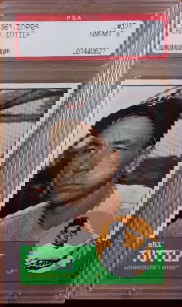 1963 Topps #127 Bill Tuttle PSA 8 PRIME EXAMPLE!