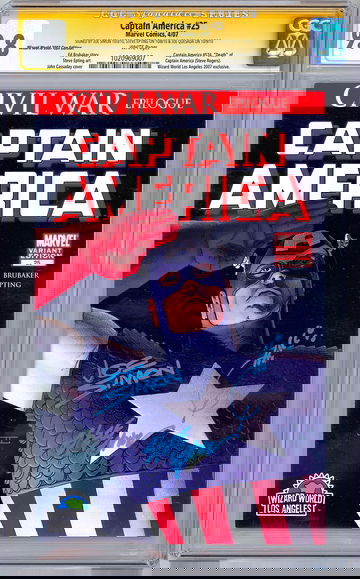 CAPTAIN AMERICA #25 CGC-SS 9.8 WIZARD EXCLUSIVE *JOE SIMON* EPTING QUESADA 2007