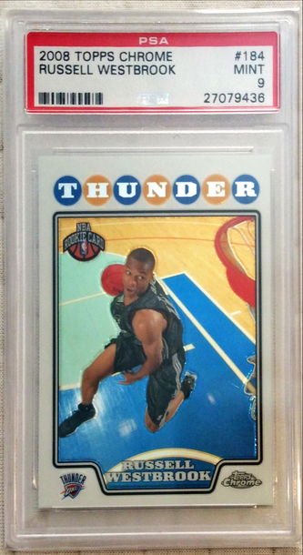 Russell Westbrook 2008 Topps Chrome PSA 9