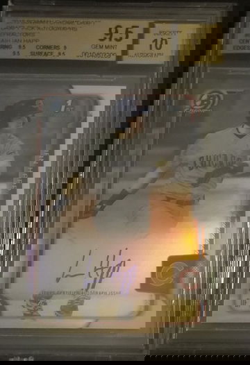 2015 Bowman Chrome Draft Ian Happ Autograph Refractor BGS 9.5