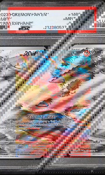 2023 Pokemon Paradox Rift Illustration Rare Magby #186 PSA 9