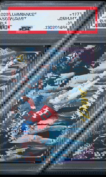 2025 Panini Luminance Jaxson Dart #177 Purple SP /249 RC Rookie PSA 10 Pop 5!