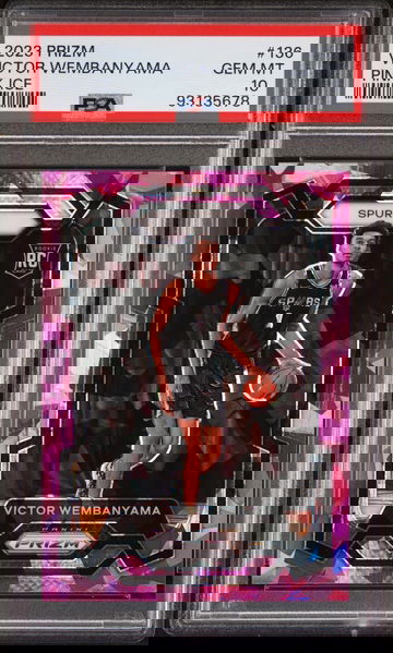 2023 Prizm Victor Wembanyama Pink Ice Rookie PSA 10 GEM MT #136 RC Spurs