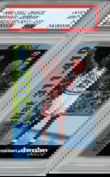 1995 UPPER DECK COLLECTOR'S CHOICE #410 MICHAEL JORDAN CARD BULLS PSA 9 LOW POP