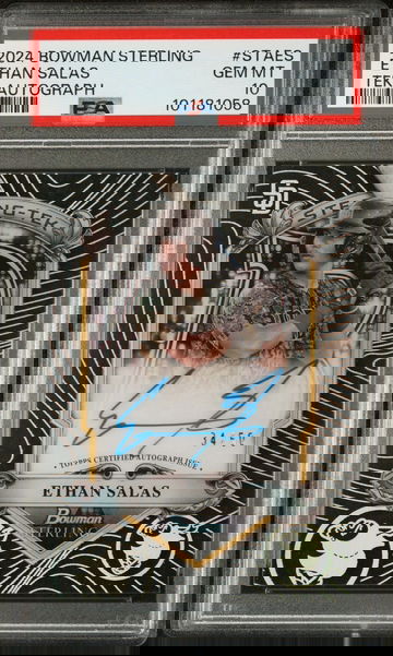2024 Bowman Sterling Tek Ethan Salas #STAES Auto /50 PSA 10