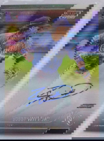 2022 Topps Stadium Club Chrome Rookie Refractor Auto Bobby Witt Jr.