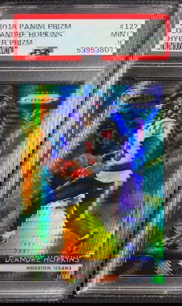 2018 Panini Prizm Hyper /275 SP DeAndre Hopkins #122 PSA 9 MINT Pop 3