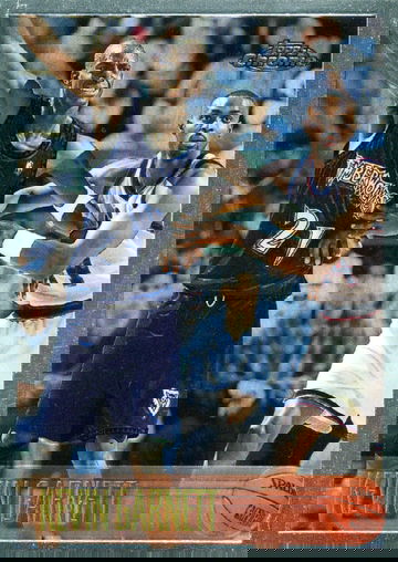 1996-97 TOPPS CHROME ROOKIE # 131 KEVIN GARNETT HOF