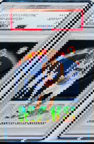 2003 Topps Pristine #41 Dirk Nowitzki Refractor #/149 PSA 10 Gem Mint