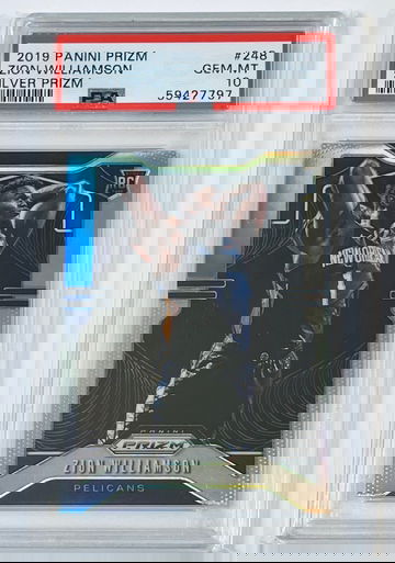 Zion Williamson 2019 Prizm Silver #248 PSA 10