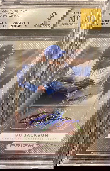 2012 Panini Prizm Autographs #BO Bo Jackson BGS 9/10
