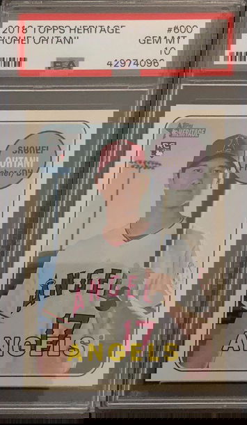 2018 Topps Heritage Shohei Ohtani 600 Rookie RC PSA 10 Gem Mint