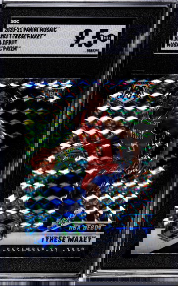 2020-21 Panini Mosaic #263 Tyrese Maxey Rookie Card RC NBA Debut Mosaic Prizm Philadelphia 76 Sixers
