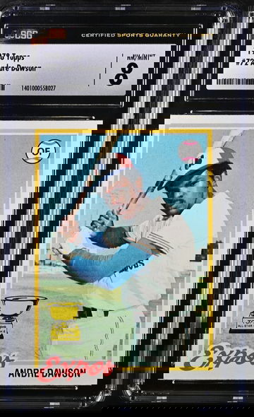 1978 Topps Andre Dawson #72 2nd Year Gold Rookie Cup Montreal Expos Graded NM/Mint