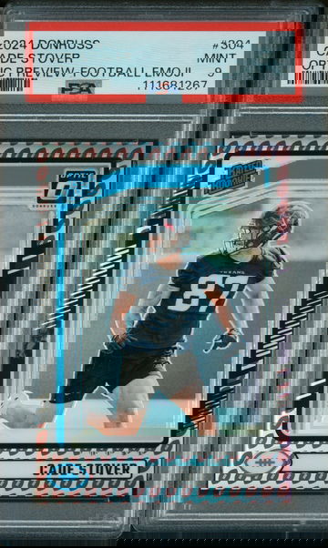 2024 Panini Donruss Optic Preview-Football Emoji Cade Stover #304 PSA 9