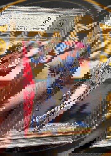 Ken Griffey Jr 1995 SP Auto UDA BGS 8