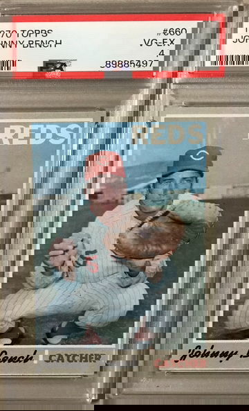 1970 Topps Johnny Bench #660 PSA 4