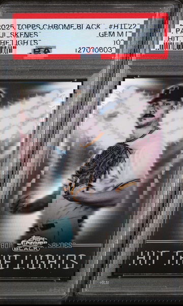 2025 Topps Chrome Black Hit the Lights Paul Skenes #HTL22 PSA 10
