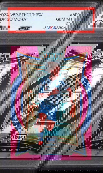 2024 Panini Select Fifa Pink Rodrigo Mora #50 /59 PSA 10