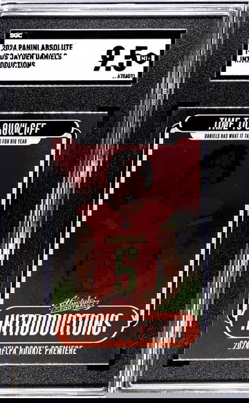 2024 Panini Absolute #I-JDS Jayden Daniels Introductions SGC 9.5