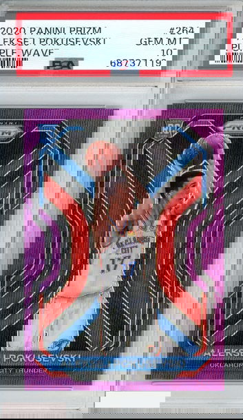 2020 PANINI PRIZM ALEKSEJ POKUSEVSKI #264 PURPLE WAVE ROOKIE RC PSA 10 GEM MT