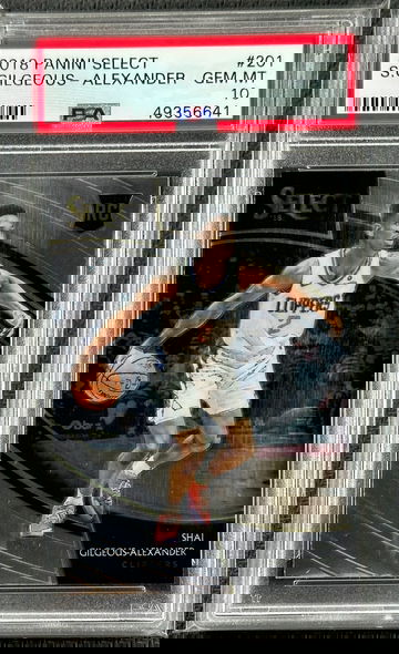 2018 Shai Gilgeous-Alexander select courtside psa 10