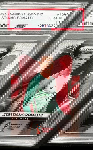 2018 Panini Prizm Cristiano Ronaldo PSA 10