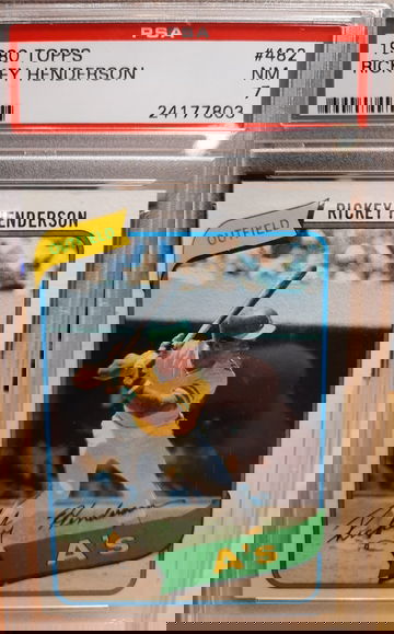 1980 Topps Rickey Henderson PSA 7 #482