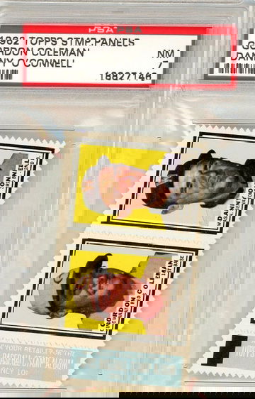 1962 Topps Stamp Panels Coleman O'Connell PSA 7 P1338