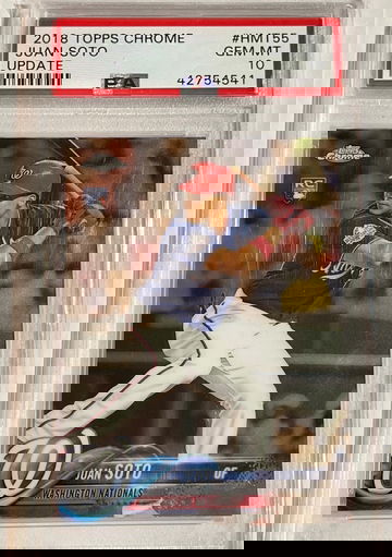 2018 Topps Chrome Juan Soto PSA 10